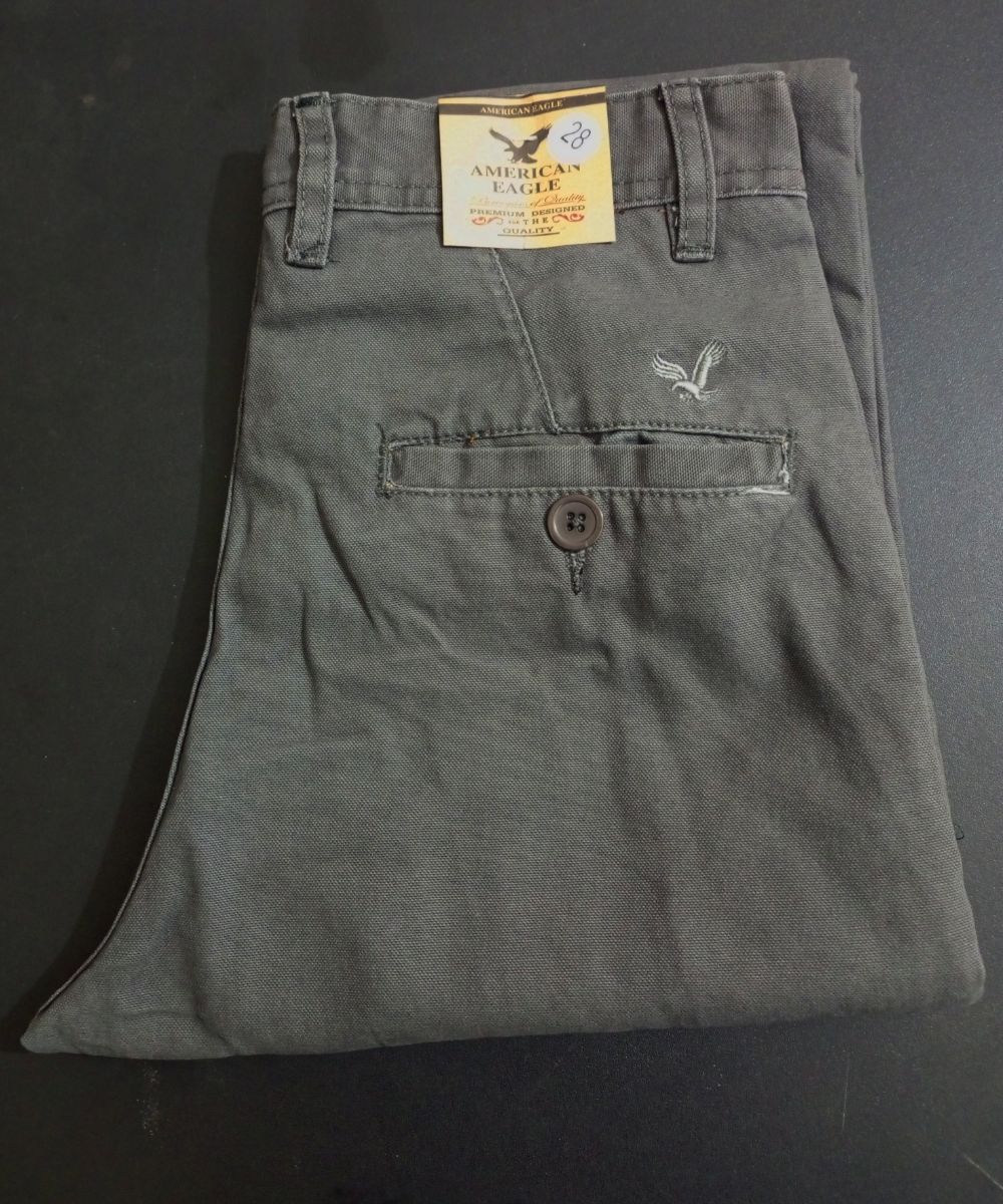 Men's Grey Non-Stretchable Soft Slimfit Gabardine Pant