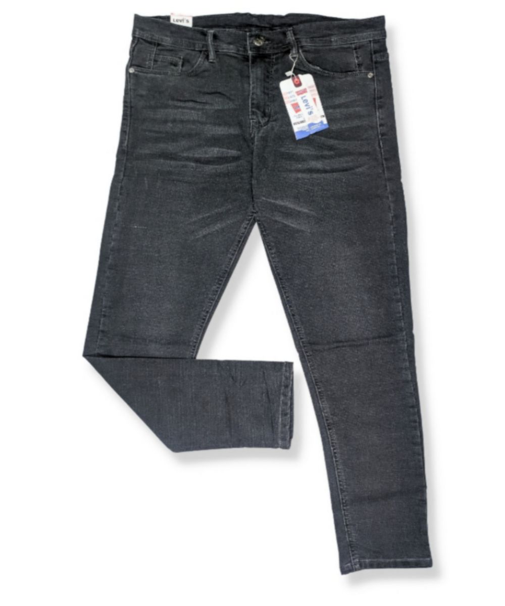 Mens Gray Stretchable Denim Pant