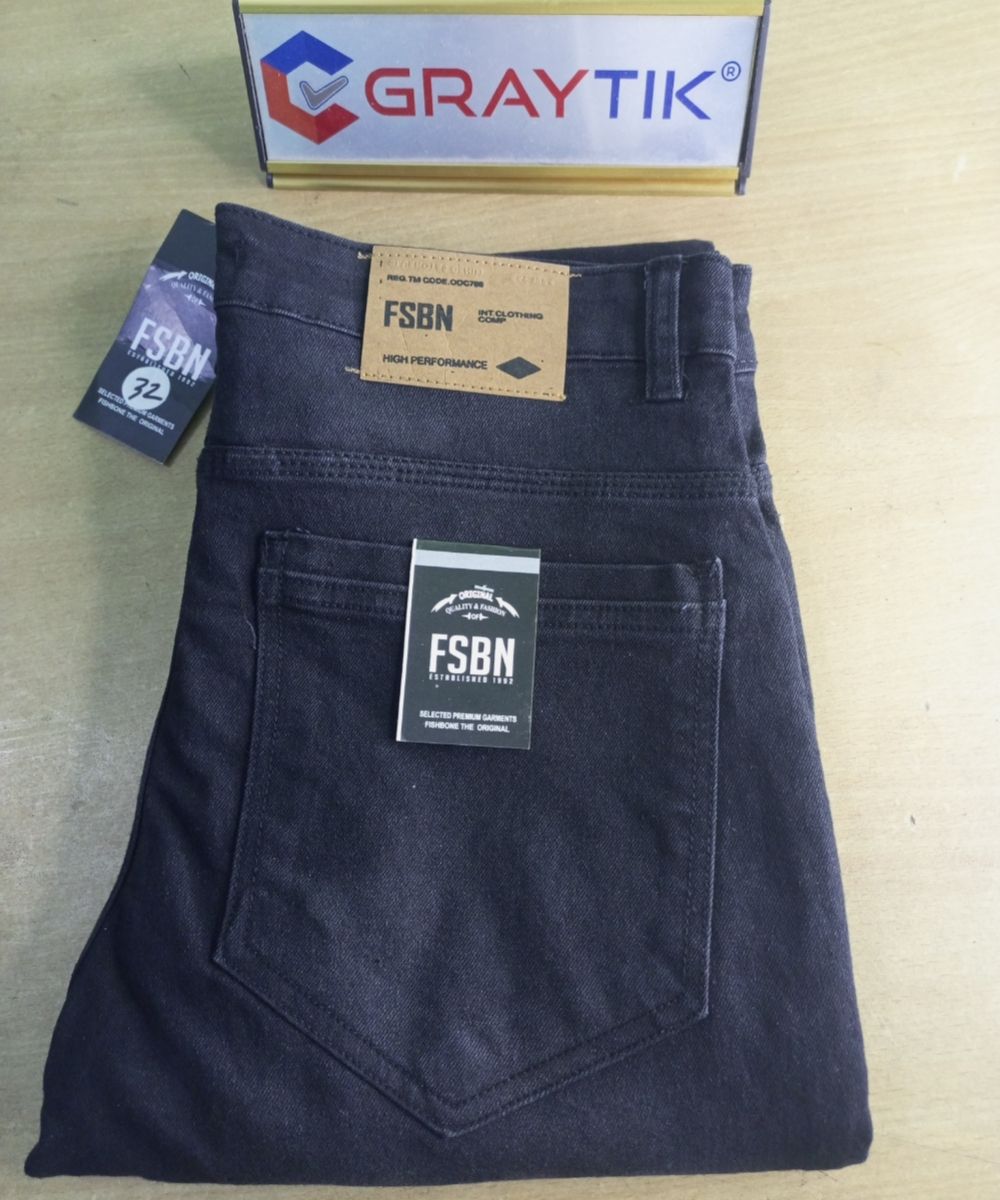 Men's Black Thin Jeans Pant